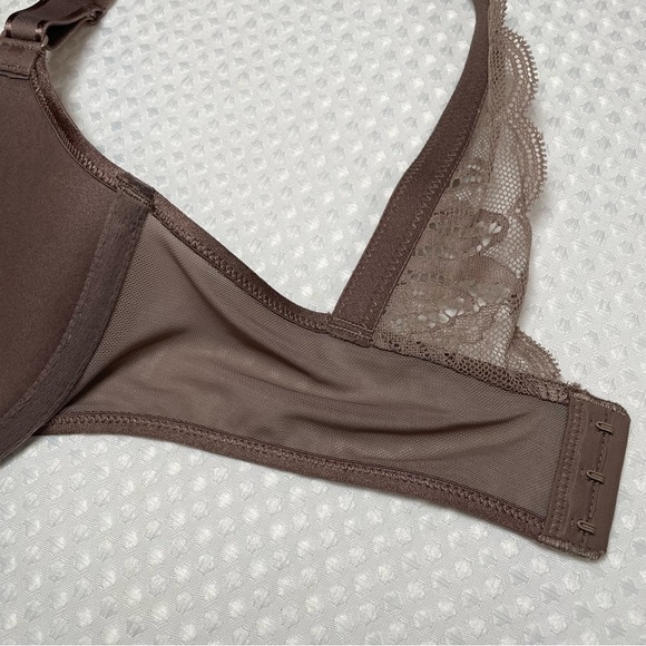 Paramour by Felina 38DDD Peridot Contour Underwire Bra 225073 Mink Lace & Mesh - Picture 11 of 13